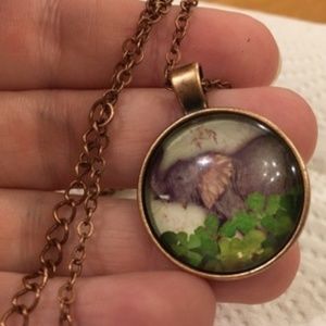 Happy elephant necklace,NWOT